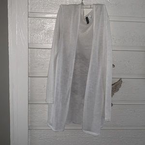White transparent Cardigan
